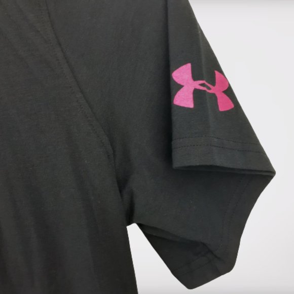 Under Armour Power In Pink HeatGear Mens T-Shirt "Real Men Wear Pink" Size XL - Picture 4 of 8